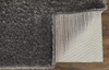 4' x 6' Gray Shag Power Loom Stain Resistant Area Rug