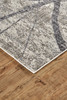 4' x 6' Taupe Gray and Ivory Abstract Stain Resistant Area Rug