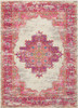 4' x 6' Fuchsia Power Loom Area Rug