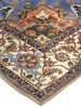 4' x 6' Blue Red and Ivory Floral Area Rug