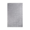 4' x 6' Silver Shag Stain Resistant Area Rug