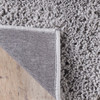 4' x 6' Silver Shag Stain Resistant Area Rug