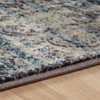 4' x 6' Taupe Abstract Power Loom Distressed Stain Resistant Area Rug