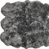 5' x 6' Grey Wool Sheepskin Handmade Area Rug