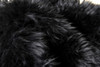 5' x 6' Black Wool Sheepskin Handmade Area Rug