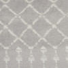 5' x 7' Gray Geometric Berber Area Rug
