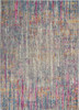 5' x 7' Pink and Ivory Abstract Power Loom Area Rug