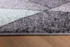 5' x 7' Grey Blue Geometric Area Rug