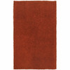 5' x 7' Rust Red Shag Tufted Handmade Stain Resistant Area Rug