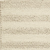 5' x 7' White Ivory Hand Woven Knobby Cornish Stripe Indoor Area Rug