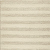 5' x 7' White Ivory Hand Woven Knobby Cornish Stripe Indoor Area Rug