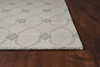 5' x 7' Ivory Hand Tufted Wool Ogee Indoor Area Rug