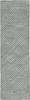 5' x 7' Denim Blue Hand Tufted Space Dyed Geometric Indoor Area Rug