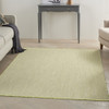 5' x 7' Green Geometric Power Loom Area Rug