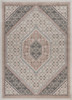 5' x 7' Gray and Blush Traditional Area Rug