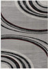 5' x 7' Gray Abstract Dhurrie Area Rug