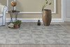 5' x 7' Ivory Geometric Pattern Wool Indoor Area Rug