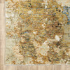 5' x 7' Modern Abstract Gold and Beige Indoor Area Rug
