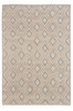 5' x 7' Gray and Brown Geometric Dhurrie Area Rug