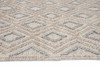 5' x 7' Gray and Brown Geometric Dhurrie Area Rug