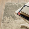 5' x 7' Beige & Grey Abstract Power Loom Stain Resistant Area Rug