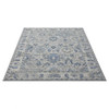 5' x 7' Blue Floral Area Rug