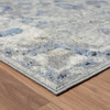 5' x 7' Blue Floral Area Rug