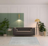 5' x 7' Gray Diamond Area Rug