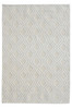 5' x 7' Off White Geometric Dhurrie Area Rug