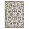 5' x 7' Gray Floral Area Rug