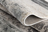 5' x 7' Gray and Ivory Abstract Dhurrie Area Rug