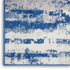 5' x 7' Blue and Ivory Ombre Dhurrie Area Rug