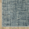 5' x 7' Dark Blue Light Blue Grey Ivory and Beige Abstract Power Loom Area Rug