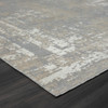 5' x 7' Gray Abstract Distressed Washable Area Rug