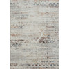 5' x 7' Ivory Tribal Distressed Washable Area Rug