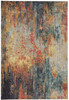 5' x 7' Multicolor Abstract Power Loom Non Skid Polypropylene Area Rug