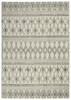 5' x 7' Gray Geometric Berber Power Loom Area Rug
