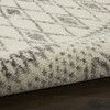 5' x 7' Gray Geometric Berber Power Loom Area Rug