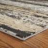 5' x 7' Beige and Black Abstract Desert Area Rug