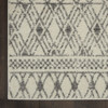 5' x 7' Gray Geometric Power Loom Polypropylene Rectangle Area Rug