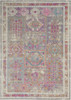 5' x 7' Pink and Gray Abstract Power Loom Area Rug