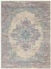 5' x 7' Pink Damask Power Loom Area Rug