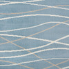5' x 7' Blue Contemporary Waves Area Rug