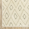 5' x 7' Sand Ash Grey and Ivory Geometric Power Loom Stain Resistant Area Rug