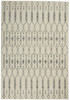 5' x 7' Gray Geometric Power Loom Polypropylene Area Rug