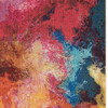 5' x 7' Palette Abstract Power Loom Non Skid Area Rug