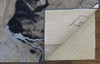 5' x 7' Blue Gray and Ivory Abstract Power Loom Stain Resistant Area Rug