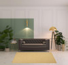 5' x 7' Yellow Power Loom Area Rug