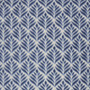 5' x 8' Blue Floral Stain Resistant Non Skid Area Rug