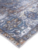 5' x 8' Blue Ivory and Brown Floral Area Rug